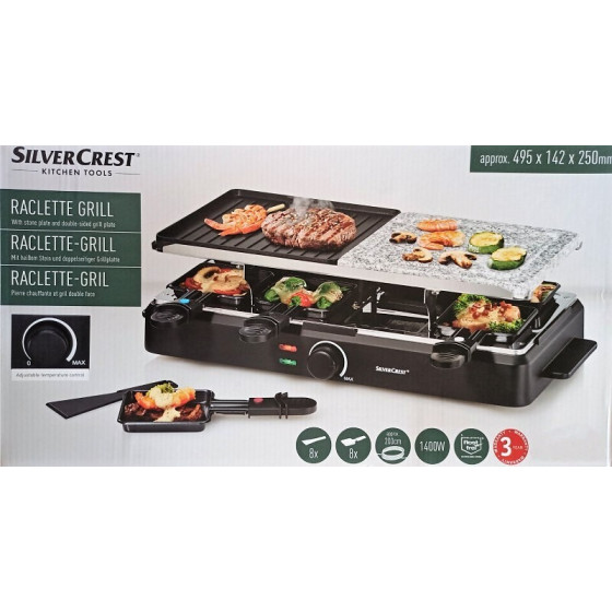 Raclette Grill Silver-Crest - 1400 W